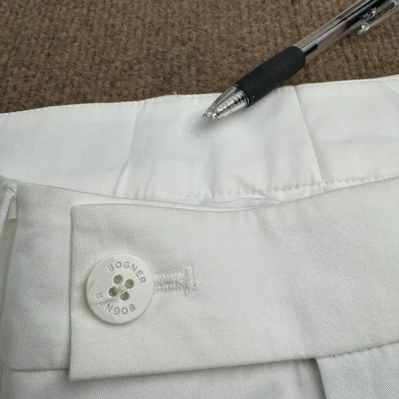 NWT BOGNER Bermuda Lara2 Shorts Women's XL/12 White 13 Inch Inseam Stretch - Picture 14 of 15